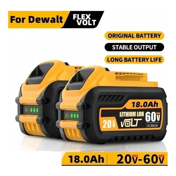 DCB609 18000mAh Compatible With Dewalt 20V/60V Max Lithium Ion Battery DCB547-CJ - Picture 7 of 9